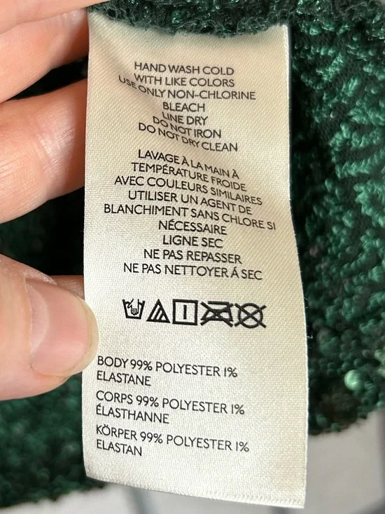 Anthropologie Maeve Emerald Sequin Short-Sleeve Tee - Picture 4 of 5